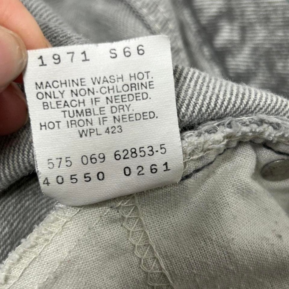 Vintage Levis 550 Acid Wash Jeans Men's 34 x 32 Gray 1980s Western 80s USA‎ Made - Picture 5 of 5